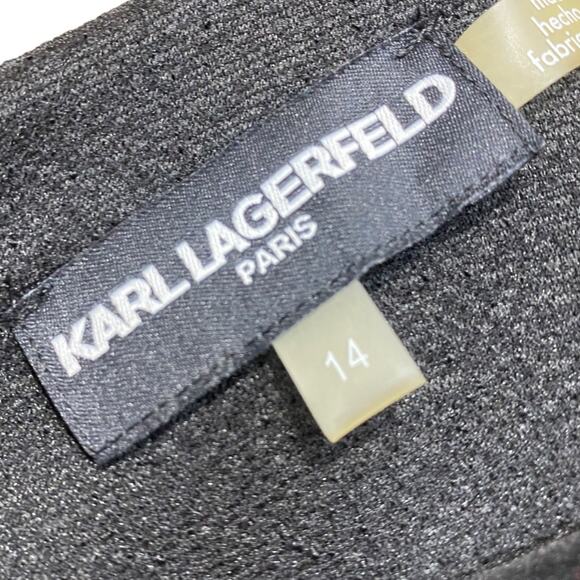 Karl Lagerfeld textured sleevless long tank with pockets and beads Size 14 - Picture 8 of 11